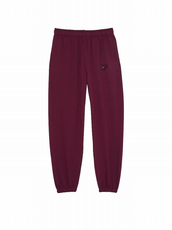 Purple / Rose Victoria Secret Cuffed Fleece Joggers | JKLYM9072