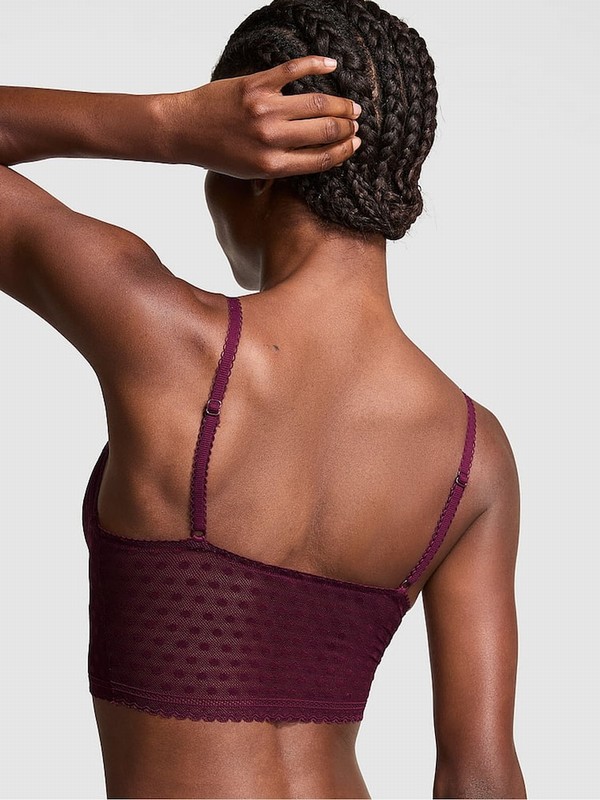 Purple / Rose Victoria Secret Dainty Dot Lacelette Bras | MJKAP0258