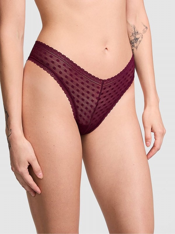 Purple / Rose Victoria Secret Dainty Dotzilian Underwear | SPHWI9508