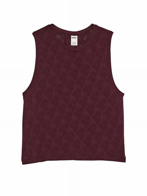 Purple / Rose Victoria Secret Seamless Drapey Muscle Tops | BGQJI5723