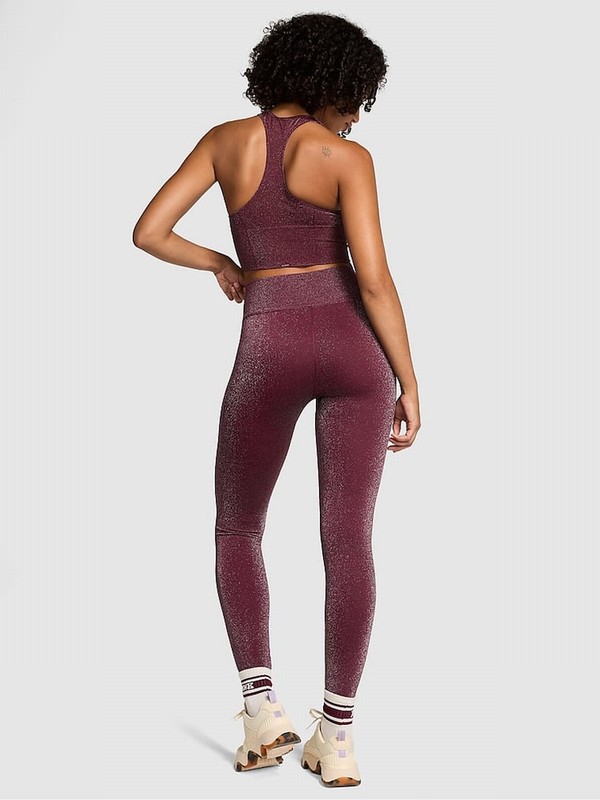 Purple / Rose Victoria Secret Shine Leggings | GMIJA2504