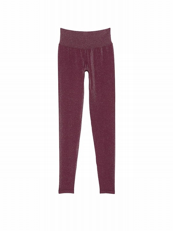 Purple / Rose Victoria Secret Shine Leggings | GMIJA2504