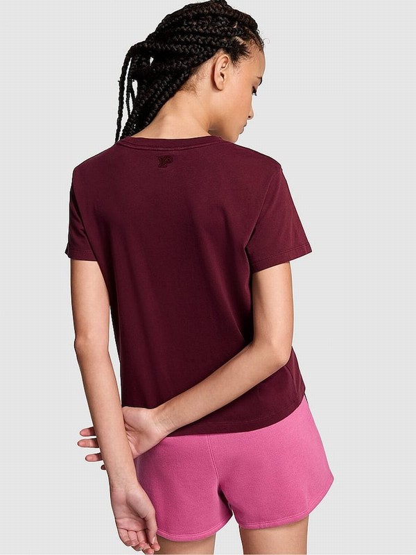 Purple / Rose Victoria Secret Short Sleeve Dreamer T Shirts | AUJPD7149