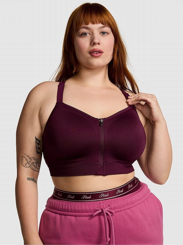 Purple / Rose Victoria Secret Sports Sports Bra | DVQJR7841