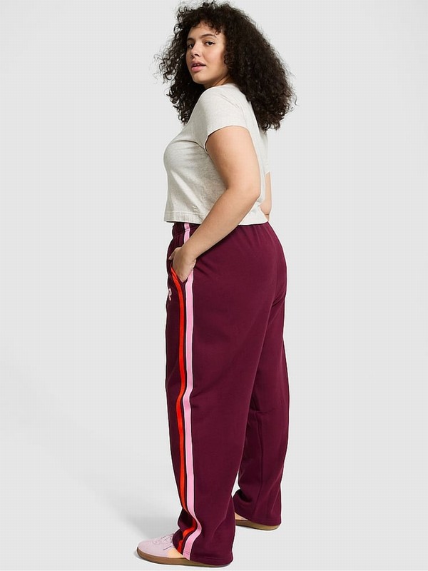 Purple / Rose Victoria Secret Wide Leg Fleece Joggers | ZJPED5409