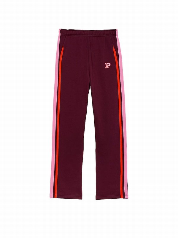 Purple / Rose Victoria Secret Wide Leg Fleece Joggers | ZJPED5409