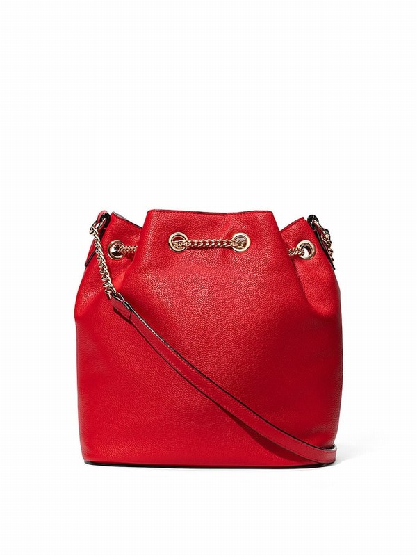 Red Victoria Secret Bucket Crossbody Bags | TSMZA7930