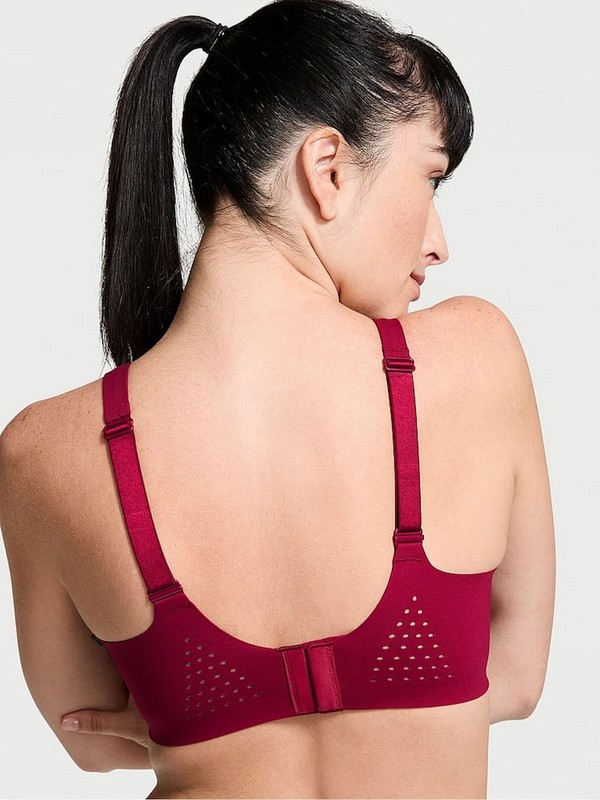 Red Victoria Secret Campari Back Close VSX Featherweight™ Max High Support Sports Bra | JIPOV9806