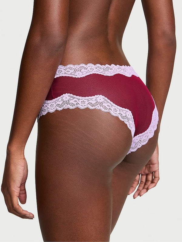 Red Victoria Secret Campari Cheeky Underwear | VKAPR4837