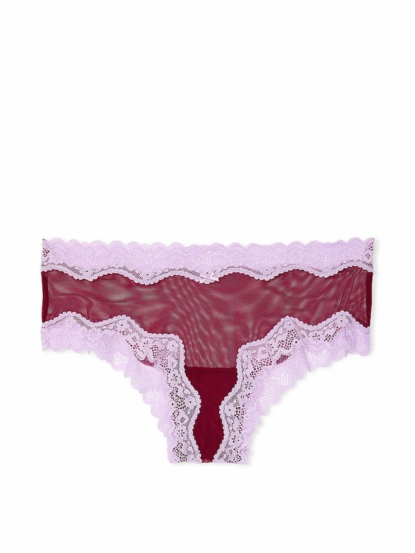Red Victoria Secret Campari Cheeky Underwear | VKAPR4837