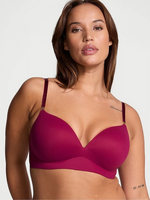 Red Victoria Secret Campari Non WiPush Up Smooth Bras | ILEUK3856