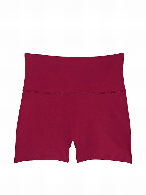 Red Victoria Secret Campari VS Elevate High Rise Bike Shorts | SZRUQ5217