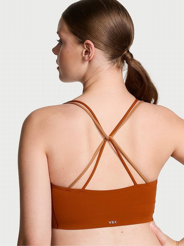 Red Victoria Secret Etruscan VSX Elevate™ Stretch Comfort Strappy Back Bras | XYIMU8506