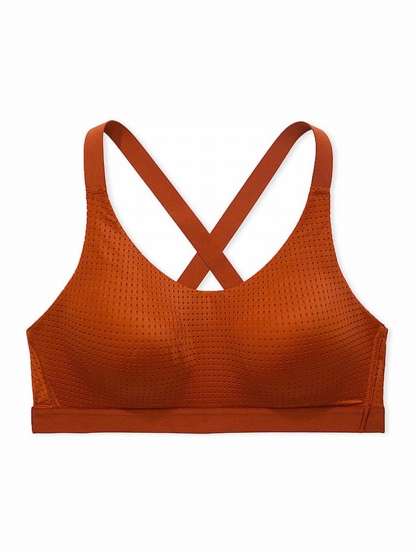 Red Victoria Secret Etruscan VSX Lightweight Mesh Medium Impact Sports Bra | HTIUK7461