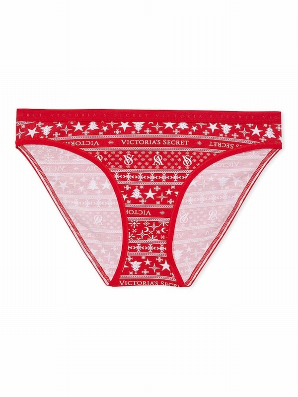 Red Victoria Secret Fairisle Bikini Underwear | REUGW0785