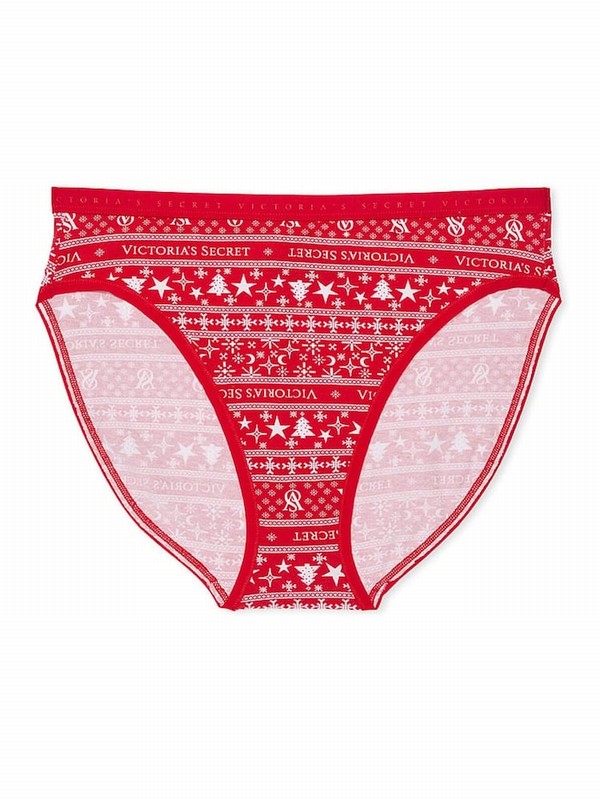 Red Victoria Secret Fairisle Brief Underwear | NTQKD8160