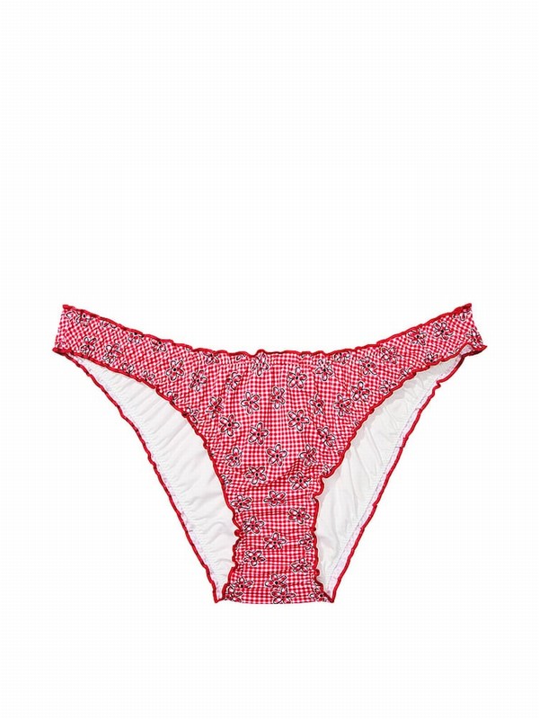 Red Victoria Secret Ladybug Lane Frankies Hudson Bikini Bottom | BJCDR3125