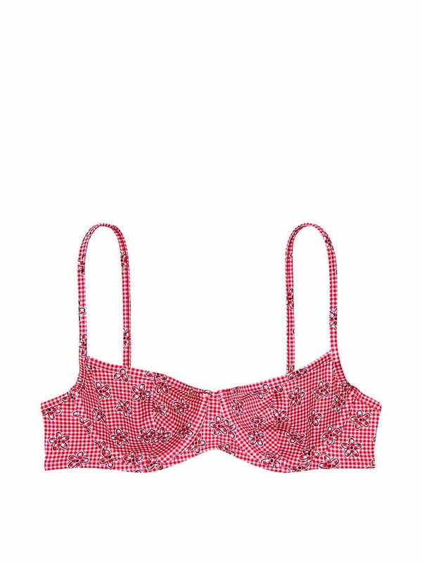 Red Victoria Secret Ladybug Lane Frankies Buttercup Scoop Bikini Top | UNIJK2034