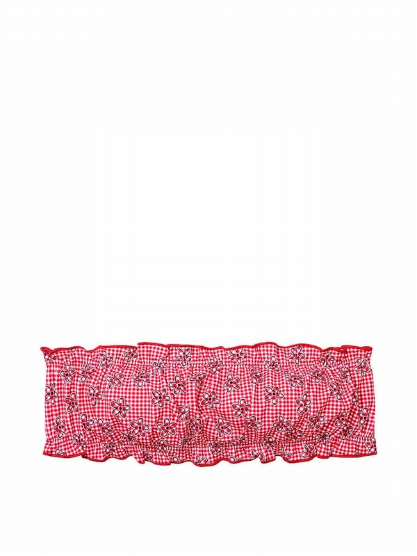 Red Victoria Secret Ladybug Lane Frankies Rosalind Bandeau Bikini Top | BJCPW7620