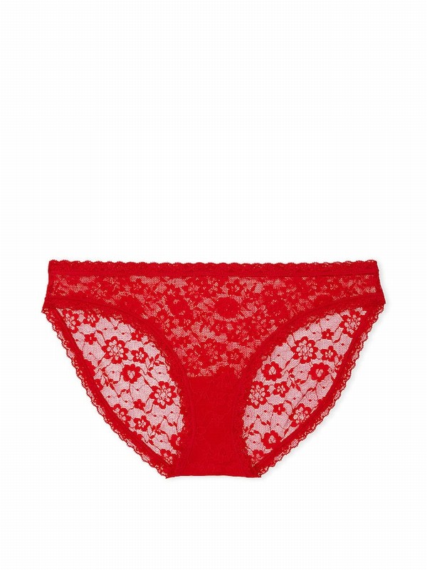 Red Victoria Secret Lipstick Bikini Underwear | ISTYJ6587