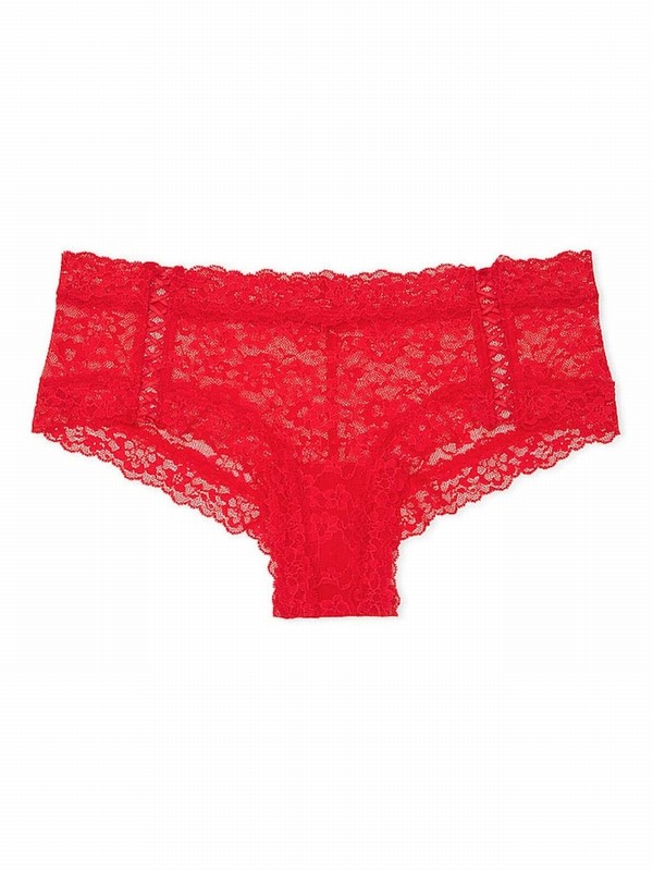 Red Victoria Secret Lipstick Cheeky Underwear | LQMWN8504