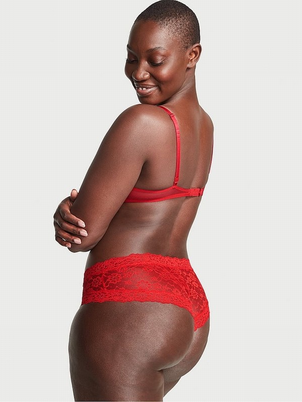 Red Victoria Secret Lipstick Cheeky Underwear | AMULD2864