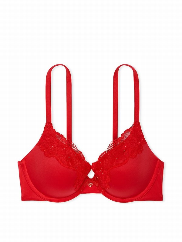 Red Victoria Secret Lipstick Full Cup Bras | HCXFI2971