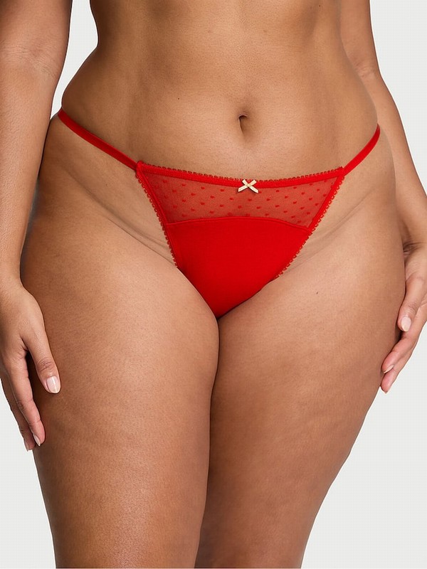 Red Victoria Secret Lipstick G String Underwear | EMTSL6834