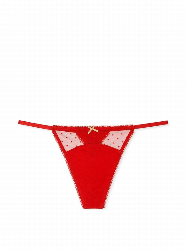 Red Victoria Secret Lipstick G String Underwear | EMTSL6834