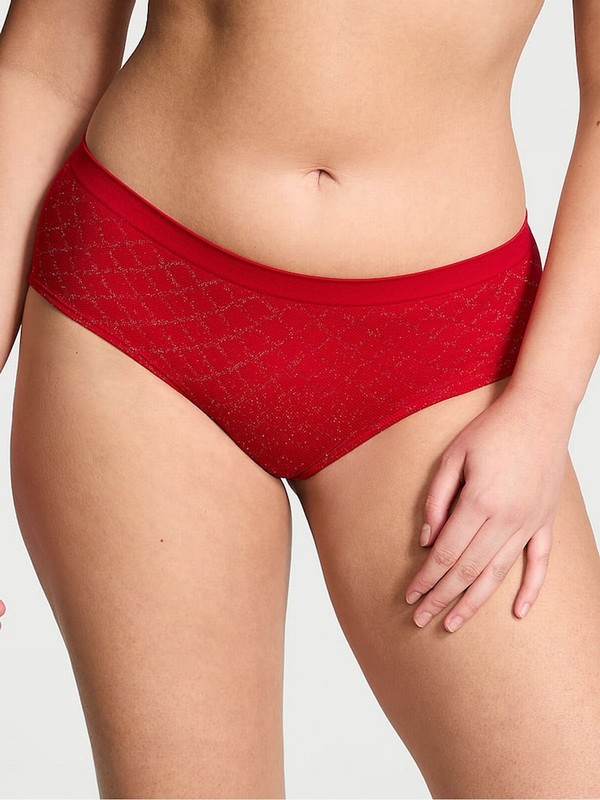 Red Victoria Secret Lipstick Hipster Underwear | WFNOR3207