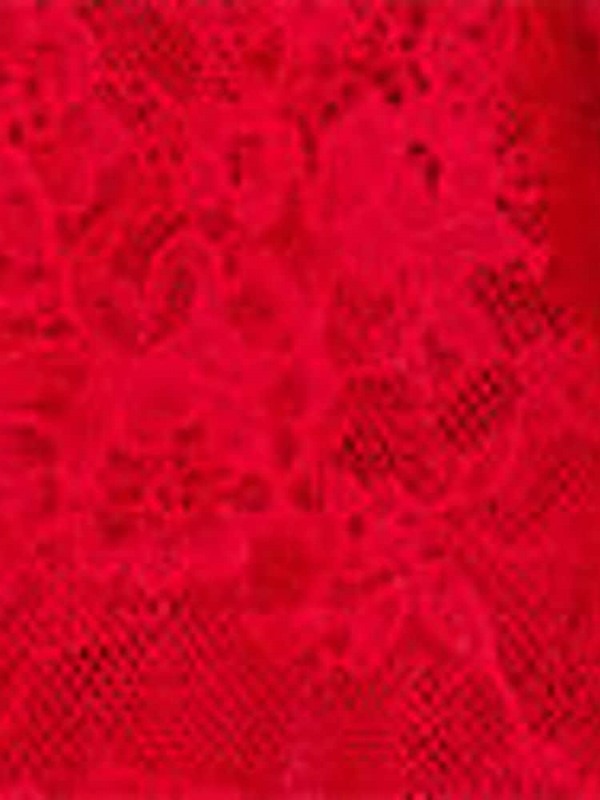 Red Victoria Secret Lipstick Lace Cut Out Apron Bodysuit Lingerie | VSDLT1809