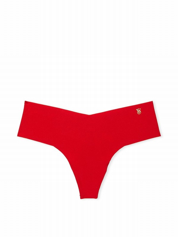 Red Victoria Secret Lipstick Thong Underwear | XYVNI3756
