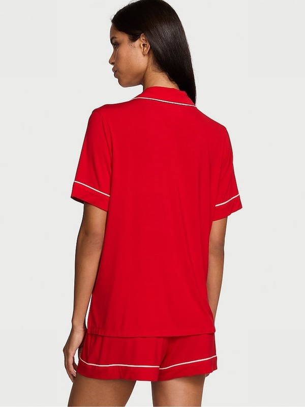 Red Victoria Secret Lipstick w Love Graphic Modal Nightwear | GCONK8024