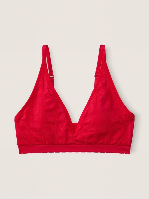 Red Victoria Secret Pepper Seamless Lightly Lined Bras | NUDAC7569