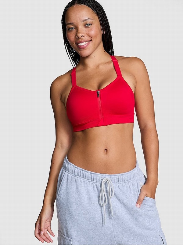 Red Victoria Secret Pepper Sports Bra | LEFHY4192