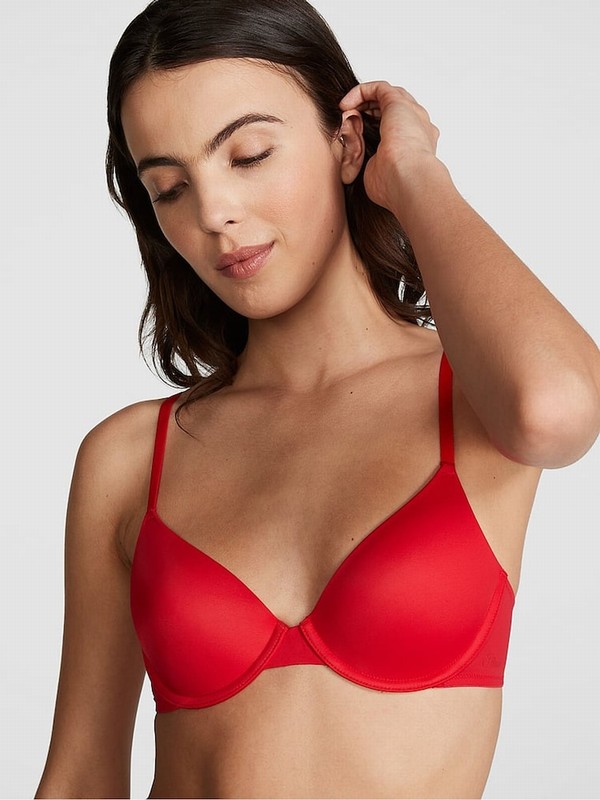 Red Victoria Secret Pepper T Shirt Bras | RGOMQ3271