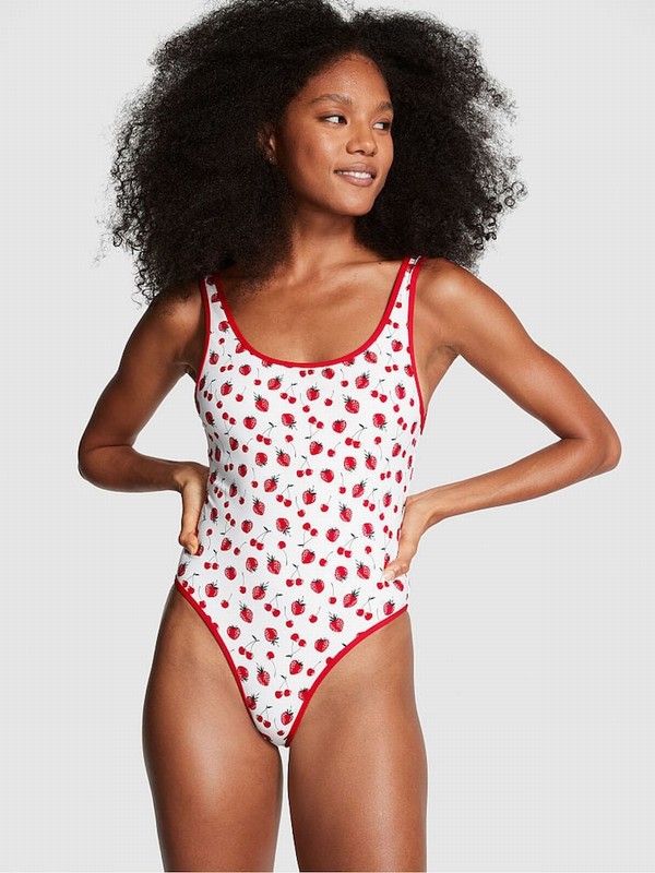 Red Victoria Secret Summer Berries Frankies Marlowsuit Swimsuits | CKWRG3826