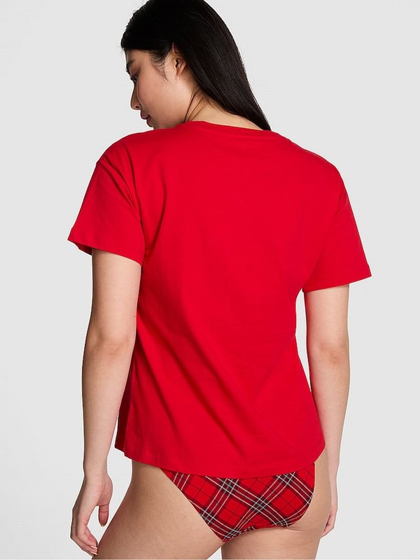 Red Victoria Secret Vermillion Cotton Nightwear | MWTBD3948