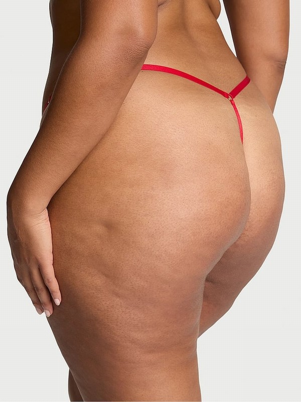 Red / Rose Victoria Secret Lipstick G String Lace Underwear | NHUXW4516