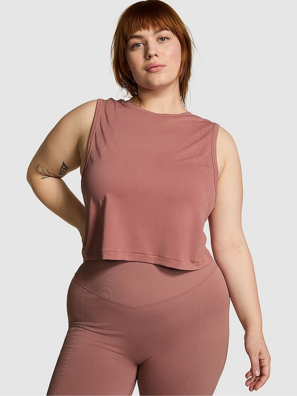 Rose Victoria Secret Winsor Seamless Muscle Tops | TCZFL5186