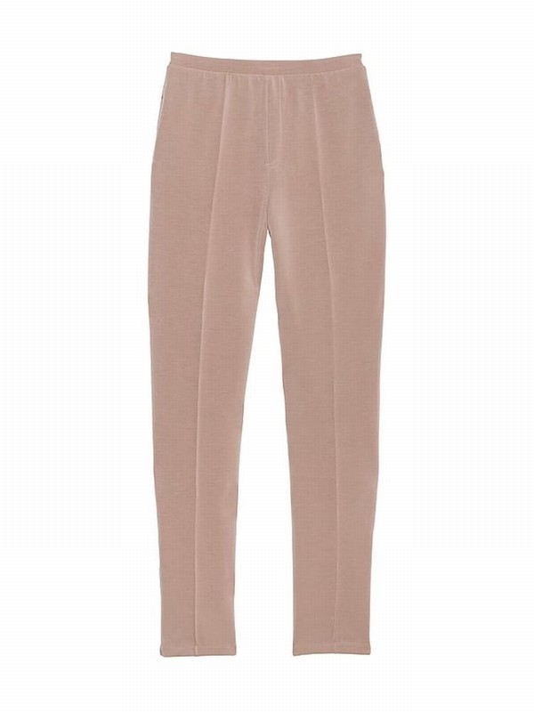 Rose / Beige Victoria Secret CandeNude Regular VSX Featherweight Knit Joggers | KHJUW7258
