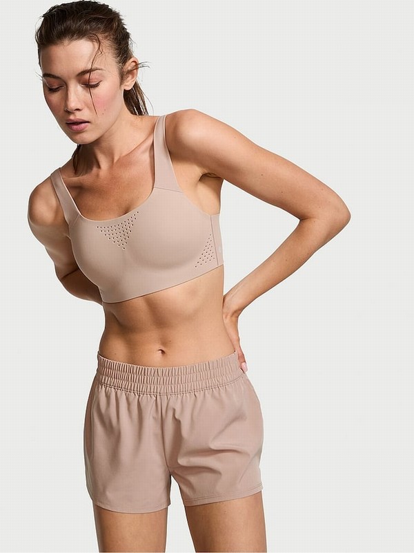 Rose / Beige Victoria Secret CandleNude Running Shorts | RVMPG7569