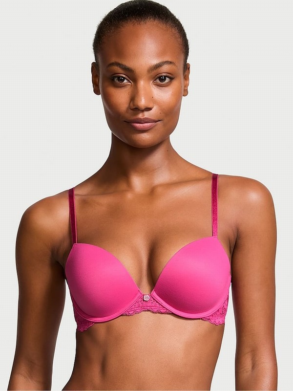Rose / Pink Victoria Secret Luscious Push Up Bras | TAFUP9871