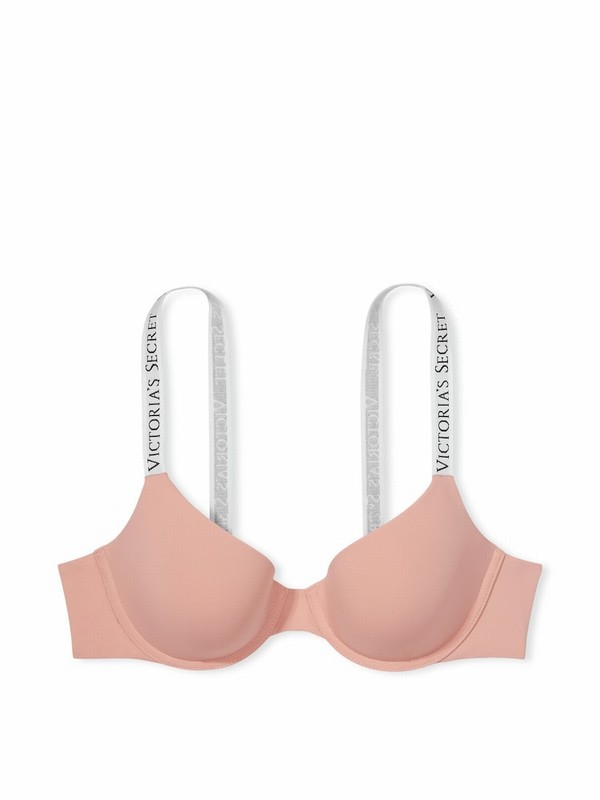 Rose / Pink Victoria Secret Misty Demi Lightly Lined Bras | CIUYZ6278