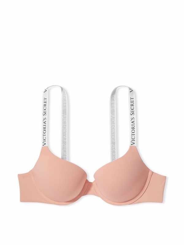 Rose / Pink Victoria Secret Misty Full Cup Push Up Bras | CPXLQ0857