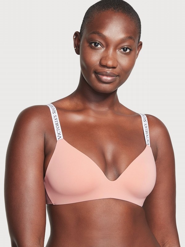Rose / Pink Victoria Secret Misty Non WiLightly Lined Bras | JCYTP5324