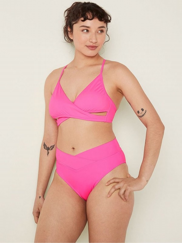 Rose / Pink Victoria Secret Radiant Body Wrap Bikini Top | CYXBH5472