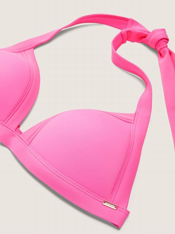 Rose / Pink Victoria Secret Radiant PushUp Triangle Bikini Top | MRCYX3895