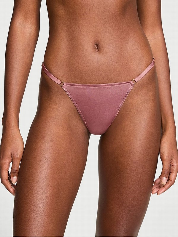 Rose / Pink Victoria Secret Vintage Adjustable G-String Underwear | NOHIW7645