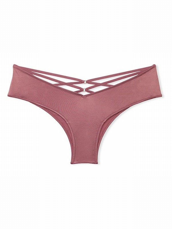 Rose / Pink Victoria Secret Vintage Cheeky Underwear | UYAWD7305